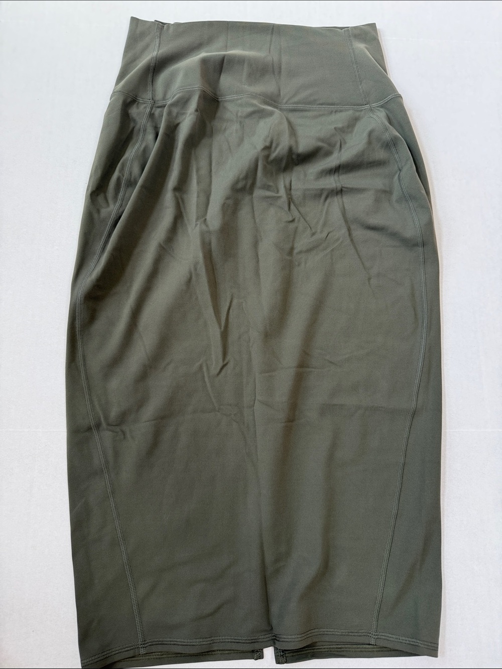 Lululemon Nulu Slim Fit High Rise Skirt Olive Green size 8 - Picture 4 of 12